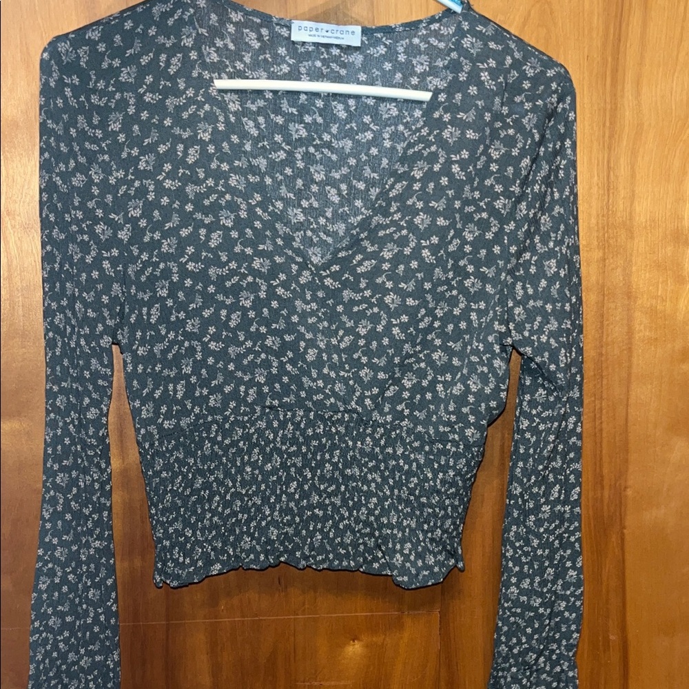 Paper Crane floral blouse
